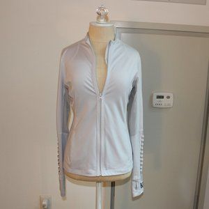 Abercrombie & Fitch Light Gray Zip-Up Jacket